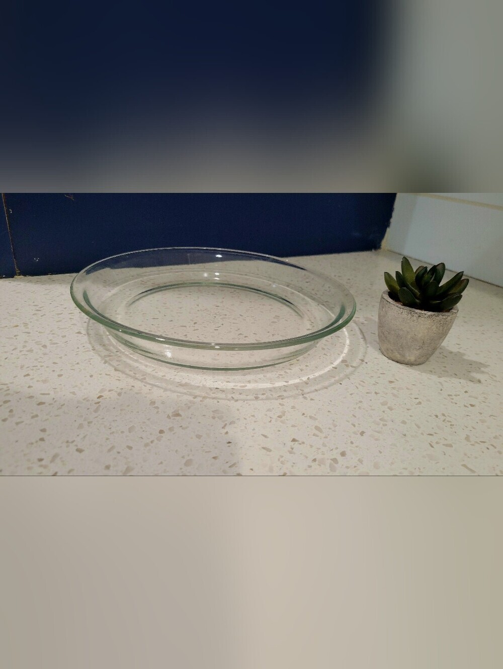 VTG PYREX 9" Clear Glass Pie Plate